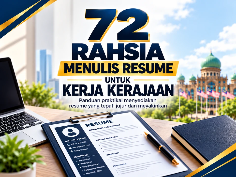Cover 72 Rahsia Menulis Resume Untuk Kerja Kerajaan